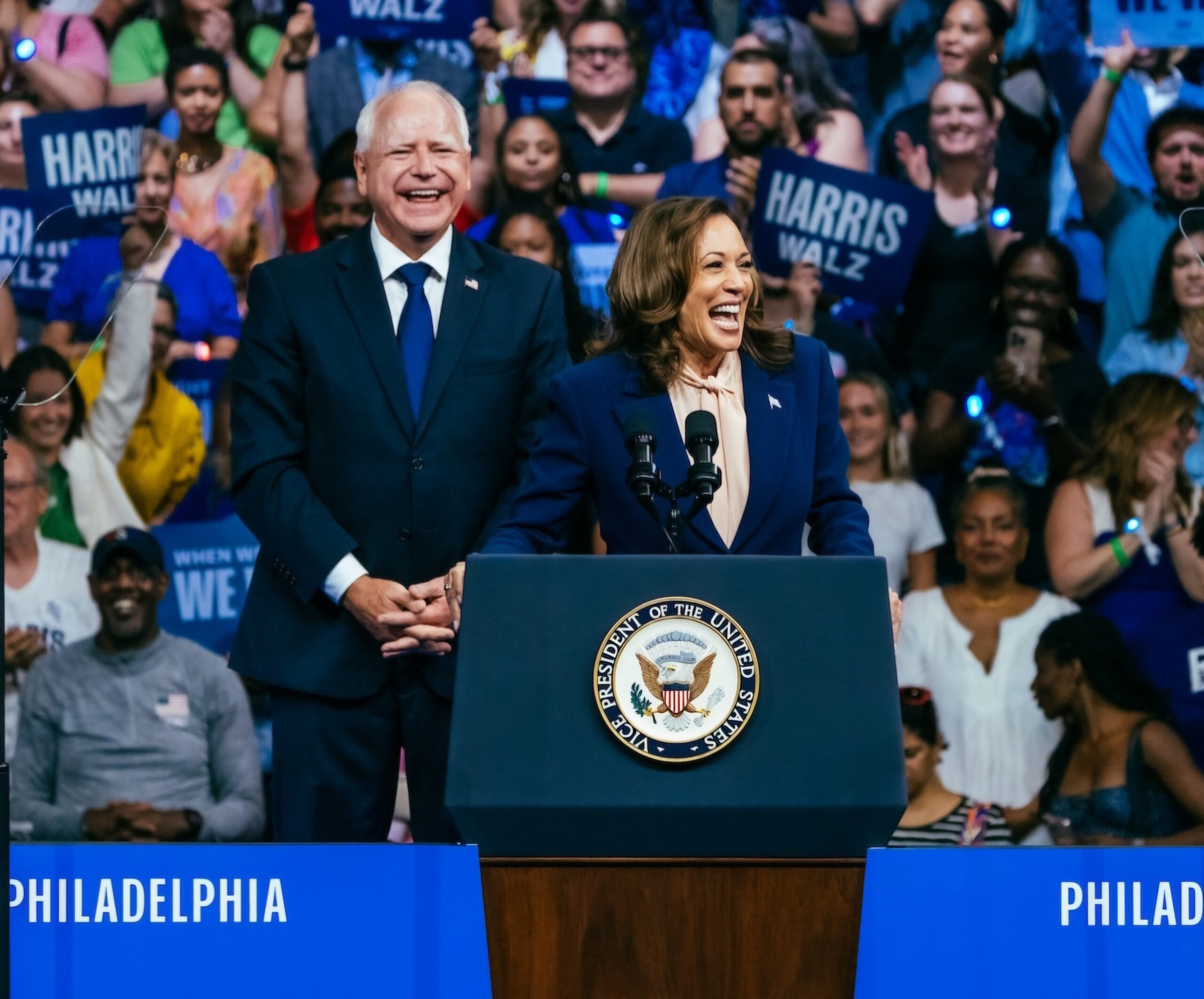 Kamala Harris Introduces Tim Walz As Running Mate In High-Energy Philadelphia Rally